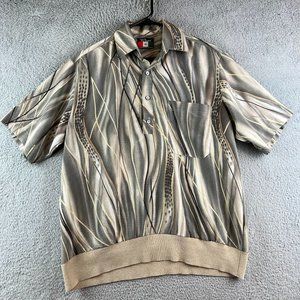 Vintage D'Accord Men's Button Down Short-Sleeve Polo Size M